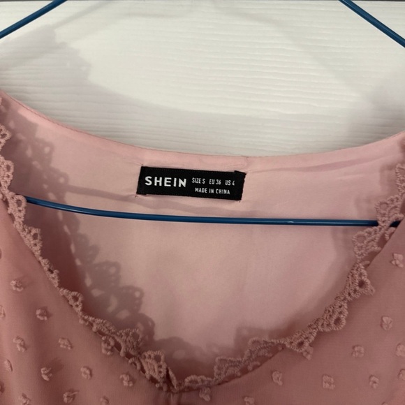 SHEIN Swiss Dot Maxi Dress - Picture 3 of 5